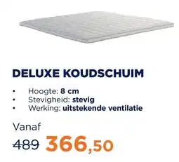 TotaalBED deluxe koudschuim aanbieding