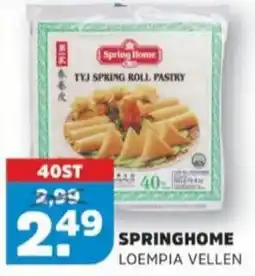 Sahan Supermarkten Springhome loempia vellen aanbieding