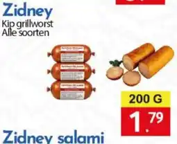Tanger Markt Zidney kip grillworst aanbieding