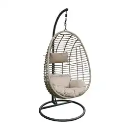 Van Cranenbroek Hangstoel Bresa taupe Bois le Duc aanbieding