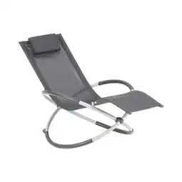 Van Cranenbroek Schommelstoel Masino Zilver/Zwart aanbieding