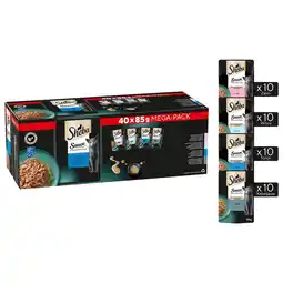 Van Cranenbroek Voer kat pouch vis en sous 40 stuks Sheba aanbieding