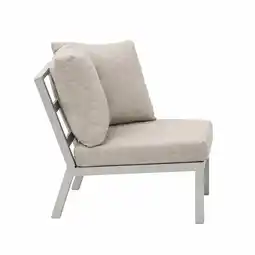 Van Cranenbroek Bank hoek Brozzi milky grey met kussens aanbieding