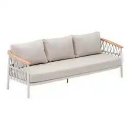 Van Cranenbroek Bank 3-zit Coltano creme met kussens aanbieding
