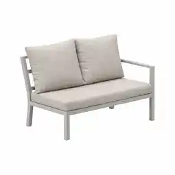 Van Cranenbroek Bank 2-zit links Brozzi milky grey met kussens aanbieding