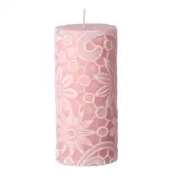 Van Cranenbroek Kaars Lace Roze Wit aanbieding