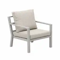 Van Cranenbroek Stoel Brozzi milky grey met kussens aanbieding