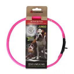 Van Cranenbroek Halsband visio LED jumbo 7mm roze aanbieding
