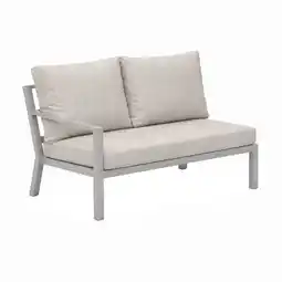 Van Cranenbroek Bank 2-zit rechts Brozzi milky grey met kussens aanbieding