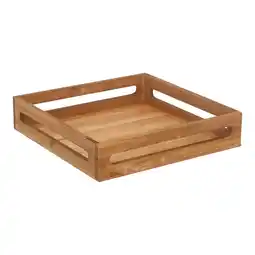 Van Cranenbroek Dienblad hout 28 x 28 x 6 cm naturel aanbieding
