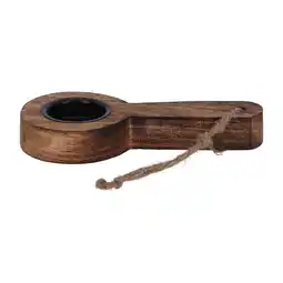 Van Cranenbroek Theelichthouder lepel hout 25 cm aanbieding