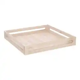 Van Cranenbroek Dienblad hout 38 x 38 x 6 cm white aanbieding