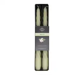 Van Cranenbroek Kaars twist White Tea 2 stuks aanbieding
