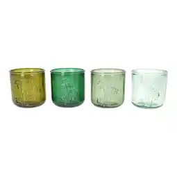 Van Cranenbroek Theelichthouder van gerecycled glas, groen, 9 cm aanbieding