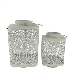 Van Cranenbroek Lantaarn metaal grijs 16 x 16 x 25 cm aanbieding