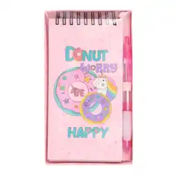 Van Cranenbroek Notitieblok met pen Donut worry aanbieding