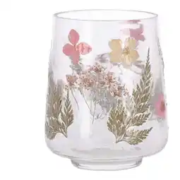 Van Cranenbroek Kaarshouder droogbloem roze 10 x 12 cm aanbieding