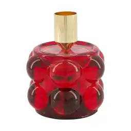 Van Cranenbroek Kaarshouder glas rood 8 x 10 cm aanbieding