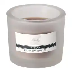 Van Cranenbroek Kaars glas 12 x 8 cm taupe O'malley aanbieding