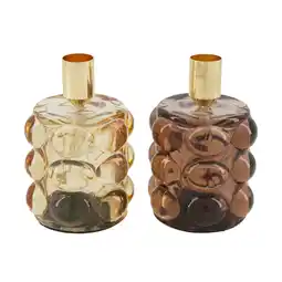 Van Cranenbroek Kaarshouder glas bruin 8 x 12 cm aanbieding
