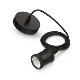 Van Cranenbroek Fitting antiek E27 zwart 2M plafond aanbieding