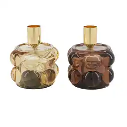 Van Cranenbroek Kaarshouder glas bruin 8 x 10 cm aanbieding