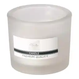 Van Cranenbroek Kaars glas 9 x 8 cm wit O'malley aanbieding