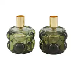 Van Cranenbroek Kaarshouder glas groen 8 x 10 cm aanbieding