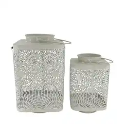 Van Cranenbroek Lantaarn metaal grijs 19 x 19 x 33 cm aanbieding
