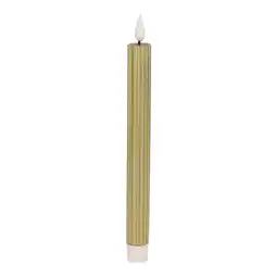 Van Cranenbroek LED dinerkaars ribbel 25 cm goud aanbieding