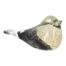 Van Cranenbroek Vogel glas 13 x 7 cm groen aanbieding