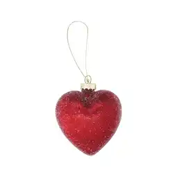 Van Cranenbroek Hanger hart glas 8 cm 2 stuks aanbieding