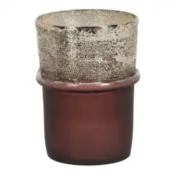 Van Cranenbroek Theelichthouder bruin 14 cm aanbieding