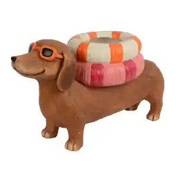 Van Cranenbroek Bloempot teckel zwemband 28 cm aanbieding