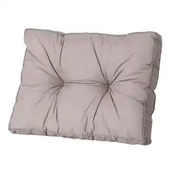 Van Cranenbroek Basic taupe lounge rugkussen 60 x 40 cm aanbieding