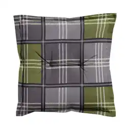 Van Cranenbroek Patchy olive hocker 50 x 50 aanbieding