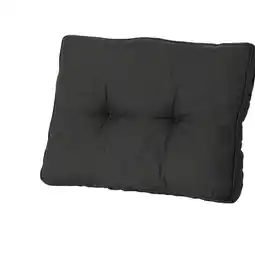 Van Cranenbroek Rib black lounge rugkussen 60 x 40 cm aanbieding