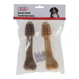 Van Cranenbroek Hondensnack tandenborstel L 2 stuks aanbieding