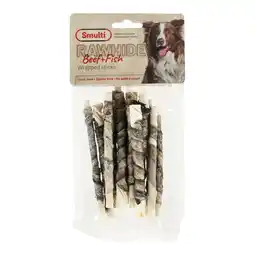Van Cranenbroek Hondensnack rawhide staaf met vis 85 gr Smulti aanbieding