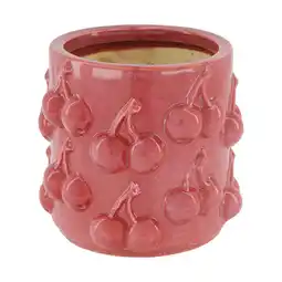 Van Cranenbroek Vaas kers rood 16 x 15 cm aanbieding