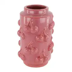 Van Cranenbroek Vaas kers rood 14 x 22 cm aanbieding