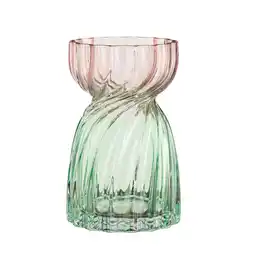Van Cranenbroek Vaas glas Alison groen 20 x 13 cm aanbieding