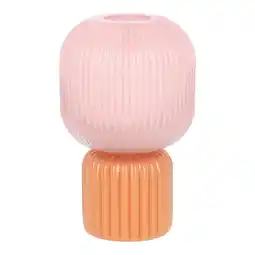Van Cranenbroek Vaas glas 12 x 20 cm 2tone roze aanbieding