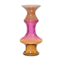 Van Cranenbroek Vaas gerecycled glas roze 29 cm aanbieding