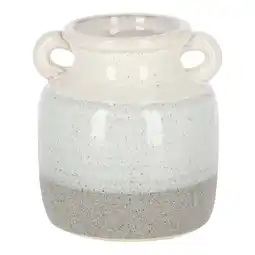 Van Cranenbroek Vaas Auzanne wit/grijs 15 cm aanbieding