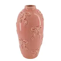 Van Cranenbroek Vaas strik roze 17 x 35 cm aanbieding