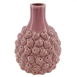 Van Cranenbroek Vaas raspberry keramiek paars 27 cm aanbieding