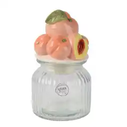 Van Cranenbroek Opbergpot glas perzik 19 cm aanbieding