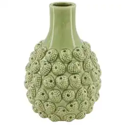 Van Cranenbroek Vaas raspberry keramiek groen 27 cm aanbieding