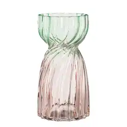 Van Cranenbroek Vaas glas Alizon roze 25 x 13 cm aanbieding